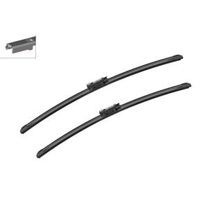 Wiper Blades, BOSCH A955S Aerotwin Flat Wiper Blade Front Set (600 / 575mm   Pinch Tab Arm Connection) for BMW 5 Series 1995 2003, Bosch