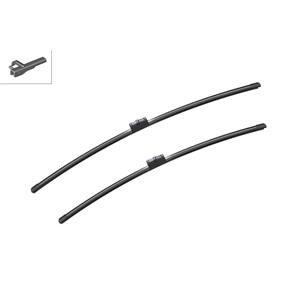 Wiper Blades, BOSCH A964S Aerotwin Flat Wiper Blade Front Set (750 / 680mm   Side Pin Arm Connection) for Renault ESPACE Mk IV, 2002 2015, Bosch