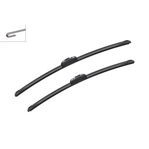 Wiper Blades, BOSCH AR997S Aerotwin Flat Wiper Blade Front Set (600 / 550mm   Hook Type Arm Connection) for Opel ZAFIRA, 1999 2005, Bosch