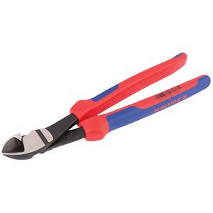 Side Cutter Pliers, Knipex 34605 250mm High Leverage Diagonal Side Cutter with 12 Degree Head, Knipex