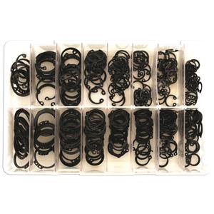 Hose Clips and Clamps, Connect 35004 Internal & External Metric Circlips   Assorted   Pack Of 280, CONNECT