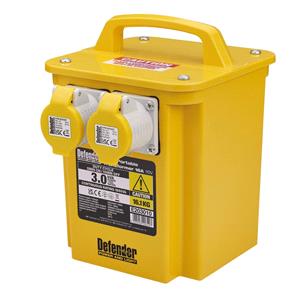 Voltage Transformer, Draper 35022 Defender E203010 110V 3kVA Portable Transformer, 16A, Draper