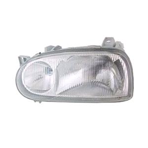 Lights, Left Headlamp (Twin Reflector) for Volkswagen GOLF Mk III Convertible 1992 1997, 