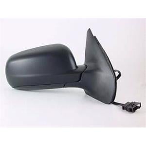 Wing Mirrors, Right Wing Mirror (electric, heated, comes without glass, black cover) for Volkswagen BORA Estate, 1999 2005, 
