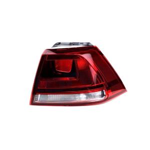 Lights, Right Rear Lamp (Outer, On Quarter Panel, Conventional Bulb Type, Dark Red Type, Original Equipment) for Volkswagen GOLF VII 2013 2017, 