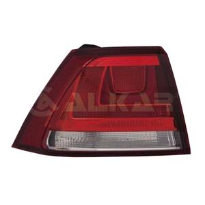 Lights, Left Rear Lamp (Outer, On Quarter Panel, Conventional Bulb Type, Dark Red Type, Original Equipment) for Volkswagen GOLF VII 2013 2017, 