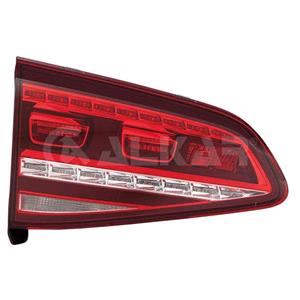 Lights, Left Rear Lamp (Inner, On Boot Lid, LED, Bright Red, GTI / GTD Models, Original Equipment) for Volkswagen GOLF VII 2013 2017, 