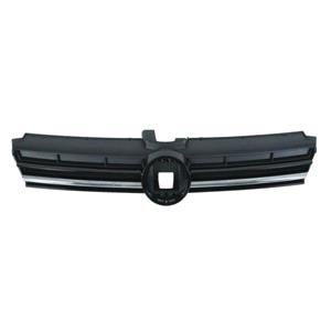 Grilles, Volkswagen Golf 7 2017 2020 Front Bumper Grille, Matt Black, With Chrome Trim, Not For Electric or GT Models, 