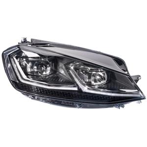 Lights, Right Headlamp (LED, Without Curve Light, Without LED Module, Supplied With Motor, Not For GTE / GTI / R Models, Original Equipment) for Volkswagen GOLF VII 2017 2020, 