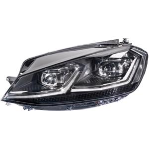 Lights, Left Headlamp (LED, Without Curve Light, Without LED Module, Supplied With Motor, Not For GTE / GTI / R Models, Original Equipment) for Volkswagen GOLF VII 2017 2020, 