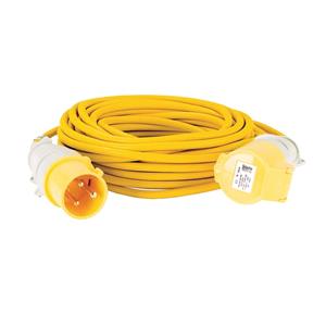 Extension Leads, Draper 35182 Defender 110V Extension Lead Yellow 2.5mm², 32A, 14m, Draper
