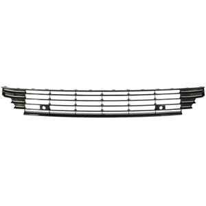 Grilles, VW Passat CC 2012 2016 Front Bumper Grille, Centre, Black, With Holes For Parking Sensors, Not For R Line Models, 