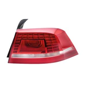 Lights, Right Rear Lamp (Outer, On Quarter Panel, LED / Halogen, Estate Models, Supplied With Bulbholder, Original Equipment) for Volkswagen PASSAT Estate 2010 to 2015, 