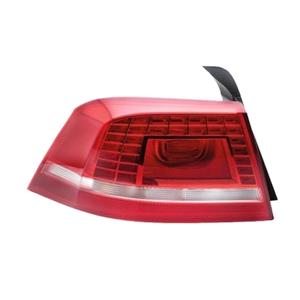 Lights, Left Rear Lamp (Outer, On Quarter Panel, LED / Halogen, Estate Models, Supplied With Bulbholder, Original Equipment) for Volkswagen PASSAT Estate 2010 to 2015, 