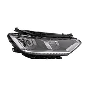 Lights, Right Headlamp (Full LED, With LED Daytime Running Light, Supplied Without LED Modules, Original Equipment) for Volkswagen PASSAT 2015 2019, 