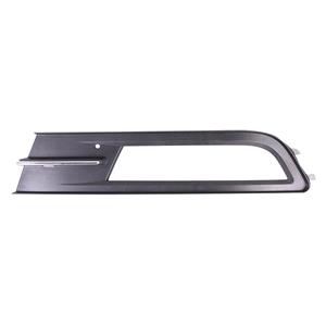 Grilles, Volkswagen Passat Estate 2015 2019 LH (Passengers Side) Front Bumper Grille, Matte Black, With Hole For Fog Lamp, With Chrome Trim, 