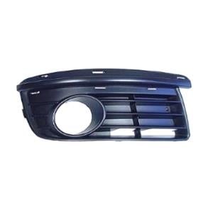 Grilles, Volkswagen Jetta 2005 2010 RH (Drivers Side) Front Bumper Grille, With Fog Lamp Hole, 