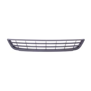 Grilles, Volkswagen Jetta 2011 2014 Front Bumper Grille, Lower, Black, Without Chrome, 