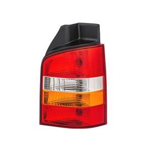 Lights, Right Rear Lamp (Single Tailgate Models, With Amber Indicator, Supplied With Bulbholder, Original Equipment) for Volkswagen TRANSPORTER Mk V Bus 2003 to 2010, 