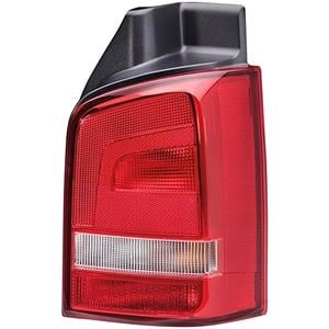 Lights, Right Rear Lamp (Multivan Models, Bright Red, Original Equipment) for Volkswagen TRANSPORTER Mk V Bus 2010 2015, 
