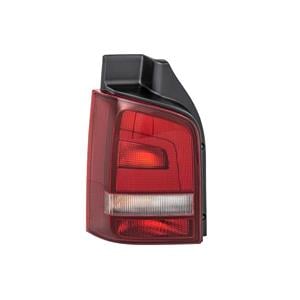 Lights, Left Rear Lamp (Multivan Models, Dark Red, Original Equipment) for Volkswagen TRANSPORTER Mk V van 2010 2015, 