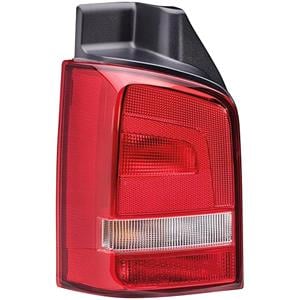 Lights, Left Rear Lamp (Multivan Models, Bright Red, Original Equipment) for Volkswagen TRANSPORTER Mk V van 2010 2015, 