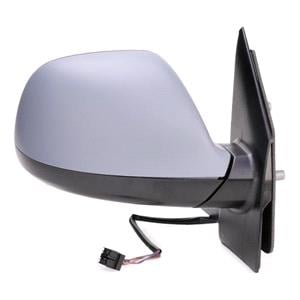 Wing Mirrors, Right Wing Mirror (Electric, Heated, with Electric Folding, Grained, Primed) for VW MULTIVAN Mk VI, 2015 Onwards, 