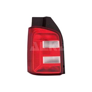 Lights, Left Rear Lamp (LED, Multivan Model, Bright Red, Supplied With Bulbholder, Original Equipment) for Volkswagen TRANSPORTER CARAVELLE Mk VI Bus 2015 2019, 