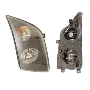 Lights, Right Headlamp (Halogen, Tales H7 + H7 Bulbs, Original Equipment) for Volkswagen CRAFTER 30 50 van 2006 2013, 