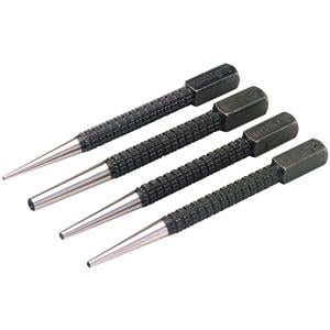 Punch and Chisel Sets, Draper 35480 Set of Cupped Nailsets (4 Piece), Draper