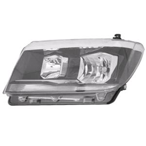 Lights, Left Headlamp (Halogen, Takes H7 / H15 Bulbs, Supplied With Motor) for Volkswagen CRAFTER Bus 2017 on, 