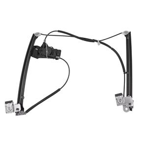 Window Regulators, Front Left Electric Window Regulator Mechanism (without motor) for VW Polo (6N1), 1994 1999, 2 Door Models, WITHOUT One Touch/Antipinch, holds a standard 2 pin/wire motor, AC Rolcar