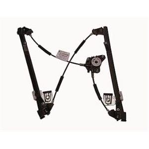 Window Regulators, Front Left Electric Window Regulator Mechanism (without motor) for VW Polo (9N_), 2001 2009, 4 Door Models, One Touch/AntiPinch Version, holds a motor with 6 or more pins, AC Rolcar