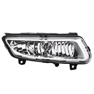 Lights, Right Front Fog Lamp (Silver Bezel, Takes H8 Bulb, Supplied With Bulb, With Cornering Function, Not For Cross / GTI / R Line Models, Original Equipment) for Volkswagen POLO 2009 to 2014, 