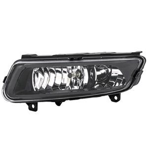 Lights, Left Front Fog Lamp (Black Bezel, Takes H8 Bulb, Supplied With Bulb, With Cornering Function, For GTI / GT / R Line Models, Original Equipment) for Volkswagen POLO 2009 to 2014, 