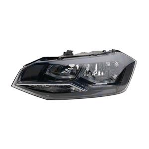 Lights, Left Headlamp (Halogen, Takes H7 / H7 Bulbs, Supplied With Motor) for Volkswagen POLO 2017 to 2021, 