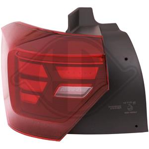Lights, Left Rear Lamp (Outer, On Quarter Panel, LED, Base Trim Models, Original Equipment) for Volkswagen POLO 2021 Onwards, 