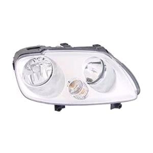 Lights, Right Headlamp (Halogen, Takes H1/H7 Bulbs, Supplied With Motor, Original Equipment) for Volkswagen CADDY III Life and Maxi 2004 2010, 