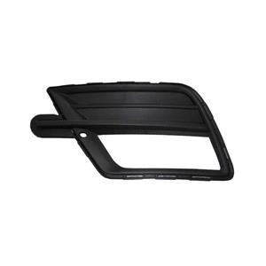 Grilles, Volkswagen Caddy 2015 2020 LH (Passengers Side) Front Bumper Grille, Matt Black, With Hole For Fog Lamp, For Painted Bumpers Only, 