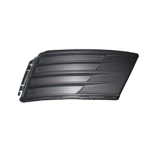 Grilles, Volkswagen Caddy 2015 2020 RH (Drivers Side) Front Bumper Grille, Matt Black, Without Hole For Fog Lamp, For Grained Black Bumpers, 
