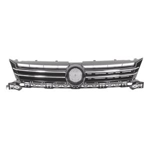 Radiator Grilles, Touran 2011 Onwards Grille, Silver, With Chrome Moulding, 