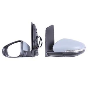 Wing Mirrors, Left Wing Mirror (electric, heated, indicator, primed cover, without puddle lamp) for VW TOURAN, 2010 2015, 