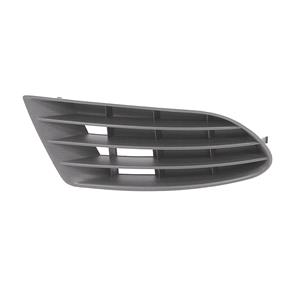 Grilles, Volkswagen Golf Plus 2005 2009 LH (Passenger Side) Front Bumper Grille, Matte Black, Without Fog Lamp Hole, 