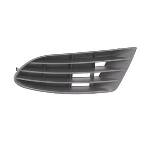 Grilles, Volkswagen Golf Plus 2005 2009 RH (Drivers Side) Front Bumper Grille, Matte Black, Without Fog Lamp Hole, 