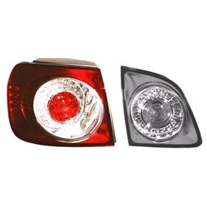 Lights, Left Rear Lamp (Outer, On Quarter Panel, LED, Original Equipment) for Volkswagen GOLF V PLUS Compact MPV 2009 2014, 