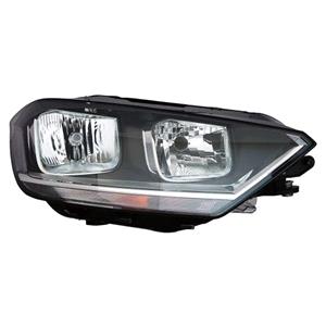 Lights, Right Headlamp (Halogen, Take H7 / H15 Bulbs, Supplied With Bulbs, Supplied Without Motor, Original Equipment) for Volkswagen GOLF SPORTSVAN 2014 on, 