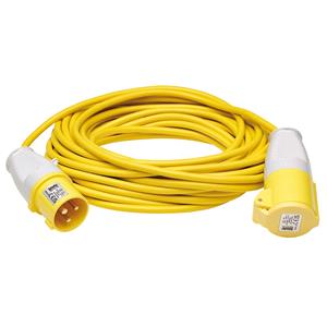 Extension Leads, Draper 35813 Defender Extension Lead, Yellow, 1.5mm², 16A, 14m, Draper