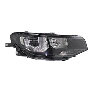 Lights, Right Headlamp (Halogen, Takes H7 / H7 Bulbs, Supplied With Bulbs & Motor, Original Equipment) for Volkswagen T CROSS 2019 to 2023, 