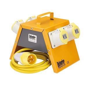 Site Power, Draper 35849 Defender 110V Splitter Box, 4 x 16A, Draper