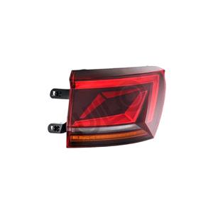 Lights, Right Rear Lamp (Outer, On Quarter Panel, LED, With Swiping Indicator, Original Equipment) for Volkswagen TOUAREG 2018 on, 